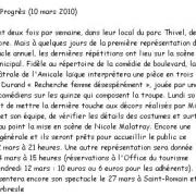 Copie de l'article du Progrès du 10 mars 2010