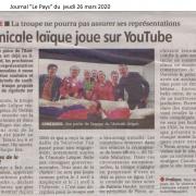 Article le pays du 26-03-2020