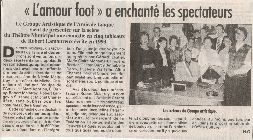 article presse mars 2003