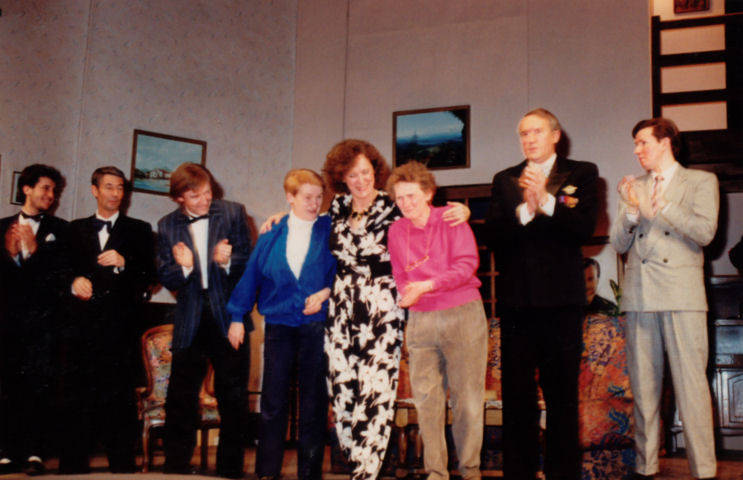 Les acteurs avec Madeleine Tussaud et Gisèle Denonfoux