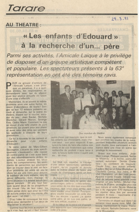 Le Pays du 29 mars 1991