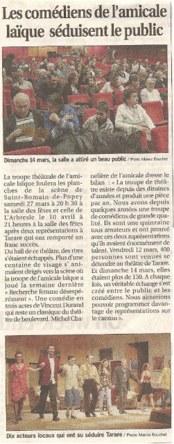 Article de presse Le Pays